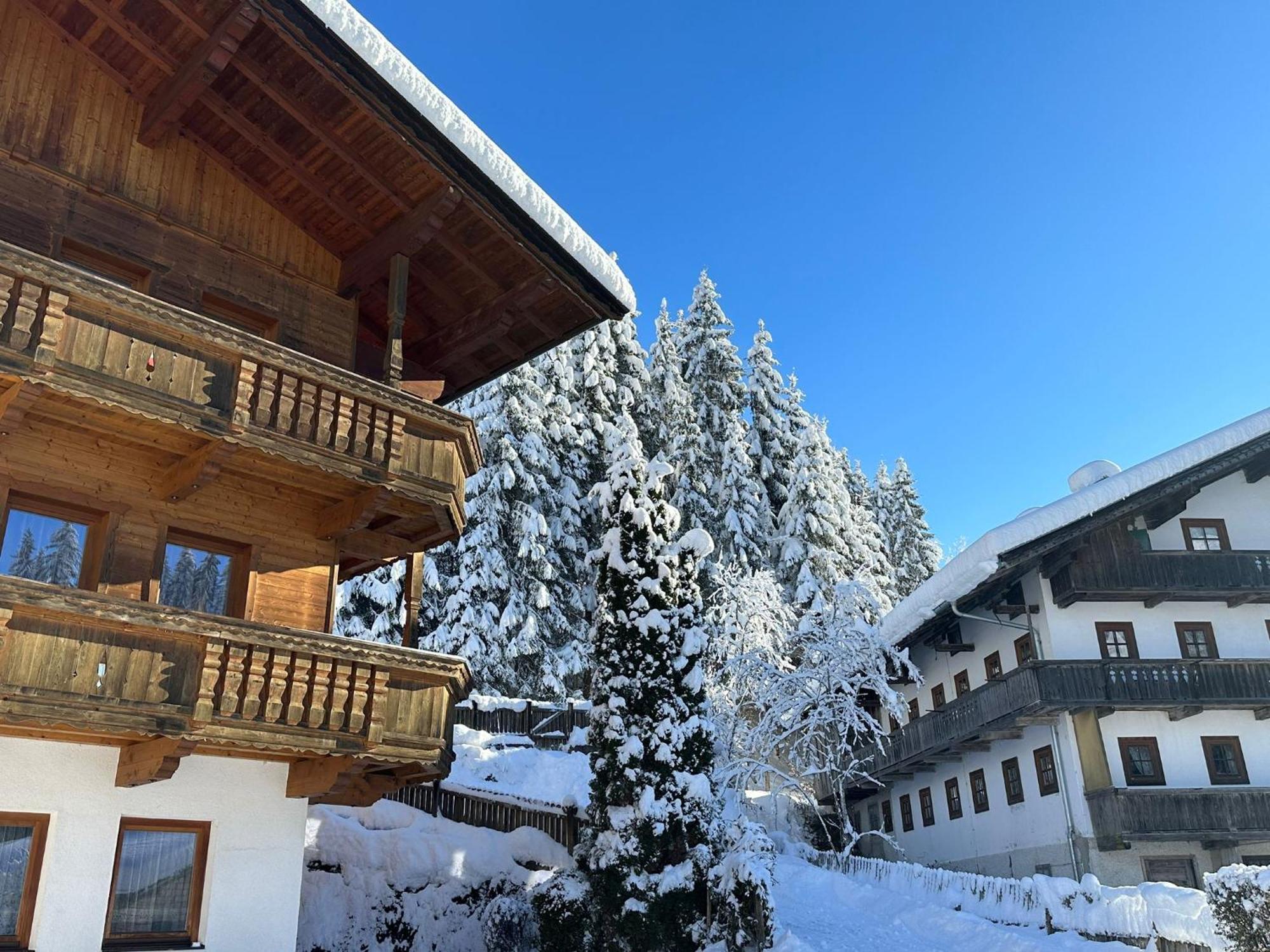 Haus Luxer Lägenhet Auffach Exteriör bild